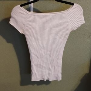 Ambiance Ivory Ribbed Knitwear